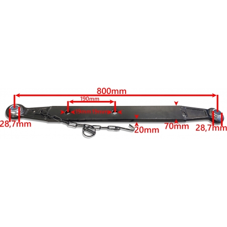 ZESTAW TUZ C-360 2x CIĘGŁO WIESZAK LEWY PRAWY 2x ŁAŃCUCH BOCZNY BELKA